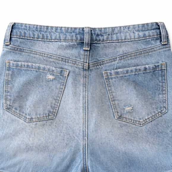 BP Light Wash Distressed Denim Straight Leg Ripped -Women’s Sz 28 - Picture 9 of 10